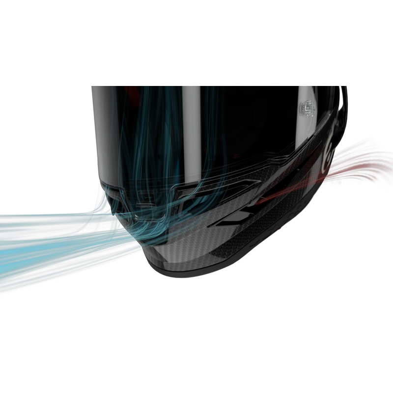 Alpinestars Supertech R-10 Element karbon teljes arcvédős bukósisak ezüst-fekete