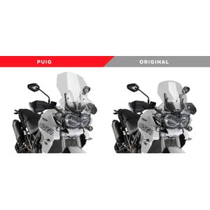 Windscreen PUIG TOURING 9656H smoke részére TRIUMPH Tiger 800 / Sport 2018-2019