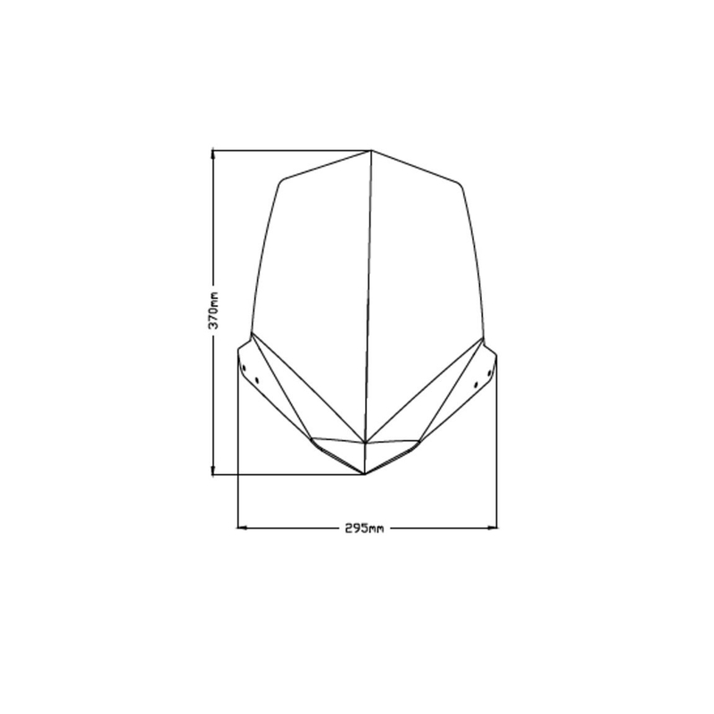 Windshield PUIG NEW GEN. SPORT fekete