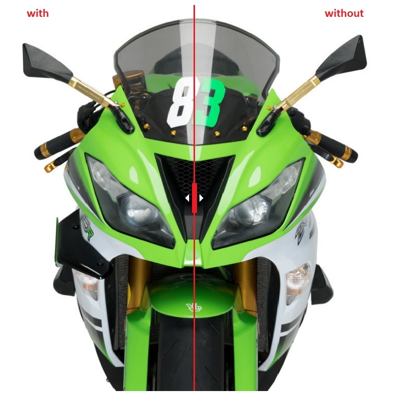 Side spoilers PUIG DOWNFORCE fekete