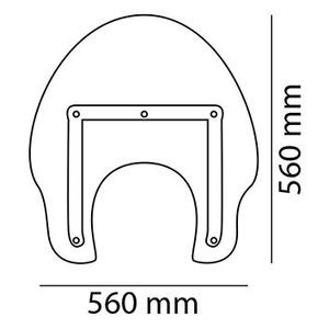 Windshield PUIG AMERICA II áttetsző