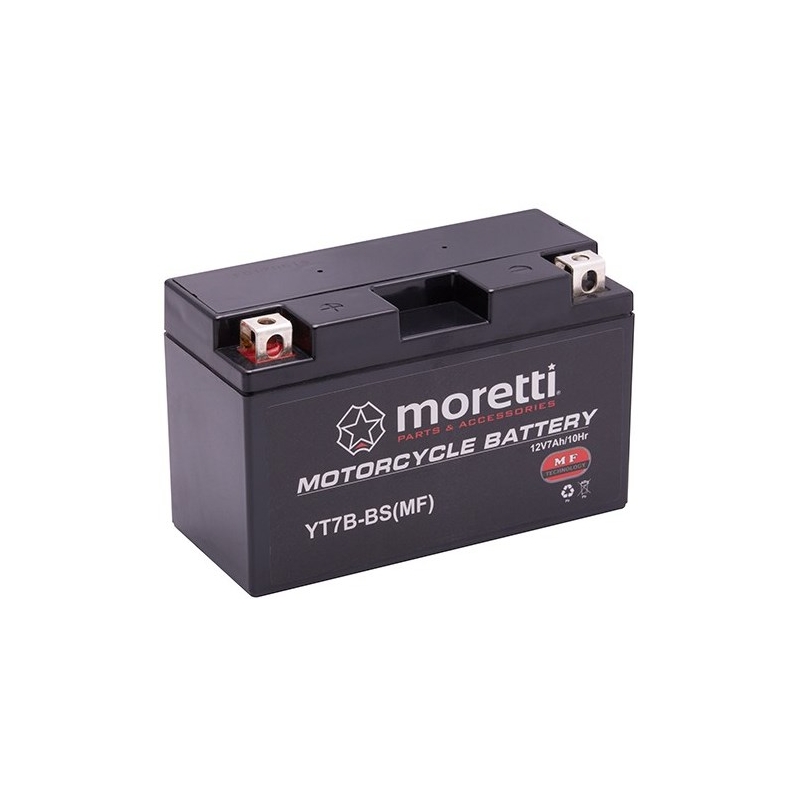 Karbantartást nem igénylő zselés akkumulátor Moretti MT7B-BS, 12V 7Ah kiárusítás