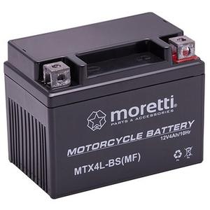 Karbantartást nem igénylő zselés akkumulátor Moretti MTX4L-BS, 12V 4Ah