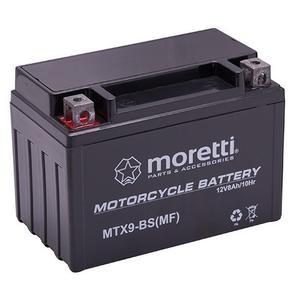 Karbantartást nem igénylő zselés akkumulátor Moretti MTX9-BS, 12V 8Ah