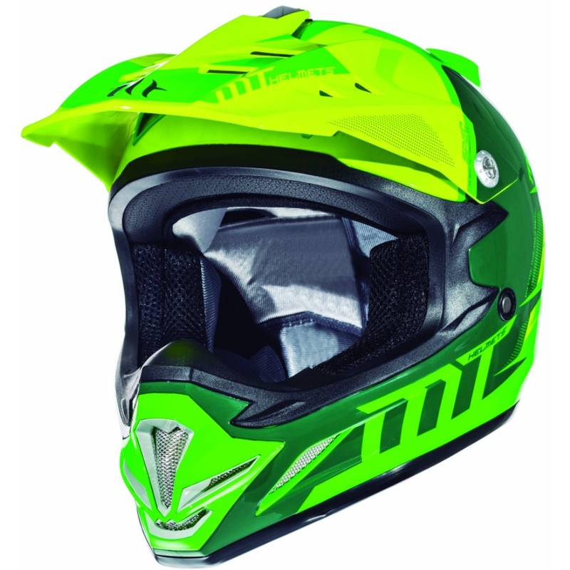Gyerekek Motocross motoros sisak MT MX-2 Spec Fluo Zöld-Sárga