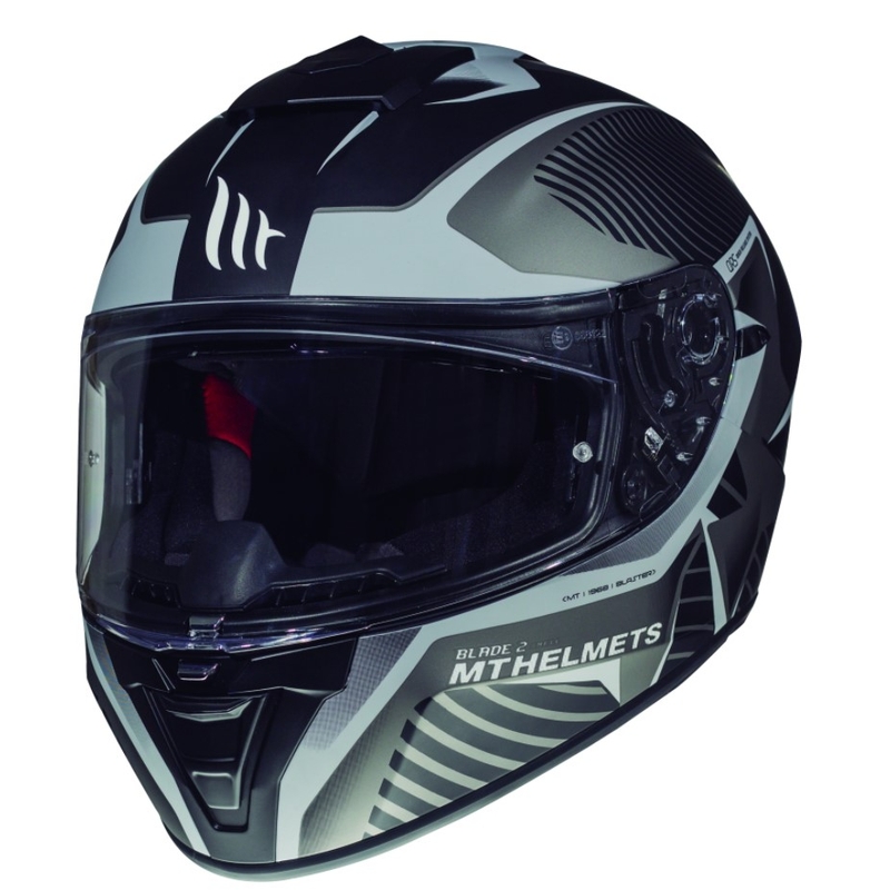 MT Blade 2 SV Blaster Integral motoros sisak fekete matt-szürke