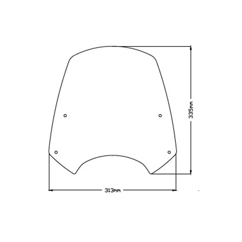 Windshield PUIG NEW. GEN SPORT smoke