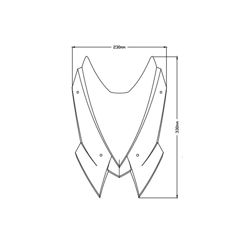 Windshield PUIG NEW GEN. SPORT zöld