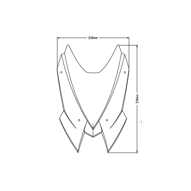 Windshield PUIG NEW GEN. SPORT zöld