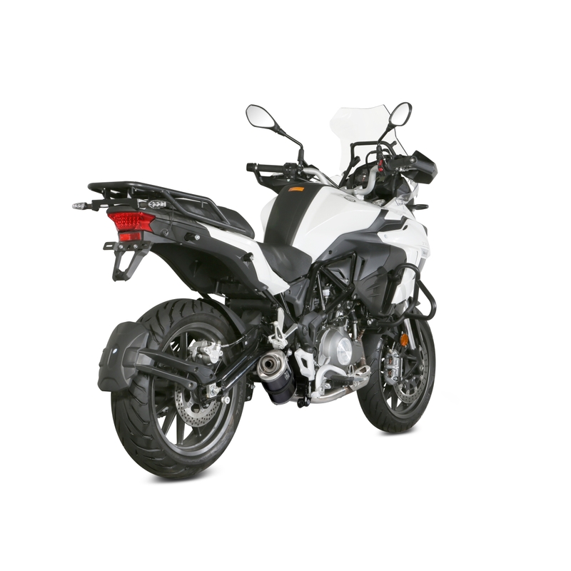 Kipufogóvég STORM OVAL Acélos fekete részére BENELLI TRK 502 2017-2025