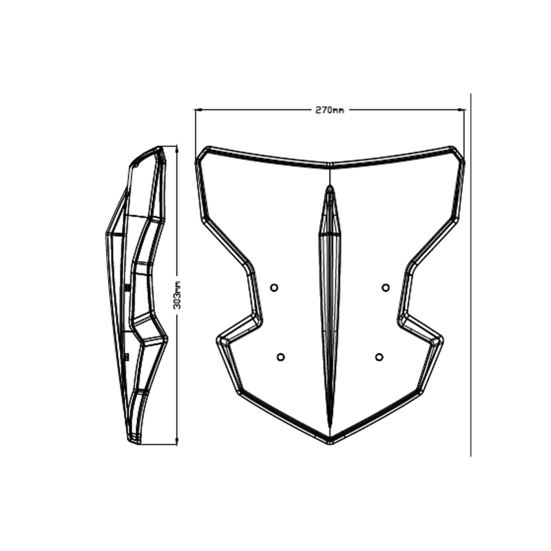 Windshield PUIG NEW GEN. SPORT smoke