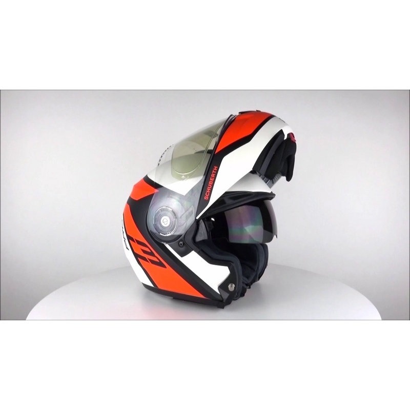 Billenő sisak Schuberth C3 Pro Echo fluo narancs eladás kiárusítás
