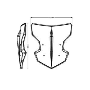 Windshield PUIG NEW GEN. SPORT 3879F dark smoke