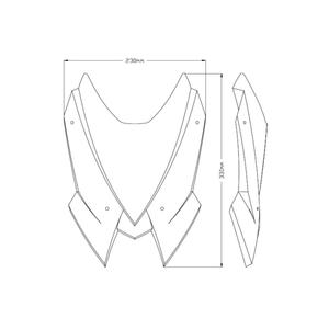 Windshield PUIG NEW GEN. SPORT 20506H smoke