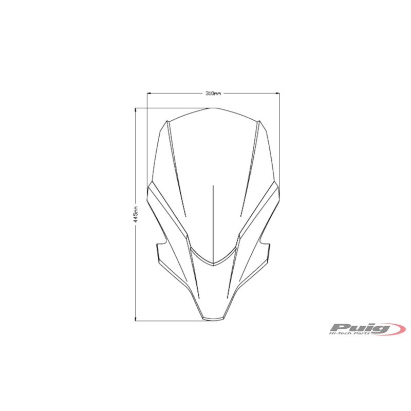 Windshield PUIG NEW. GEN TOURING fekete