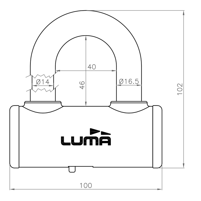 Lock LUMA ESCUDO PROCOMBI fehér