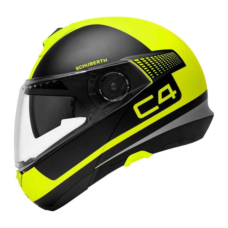 Billenő sisak motorkerékpárhoz Schuberth C4 fekete-fluo sárga eladó kiárusítás