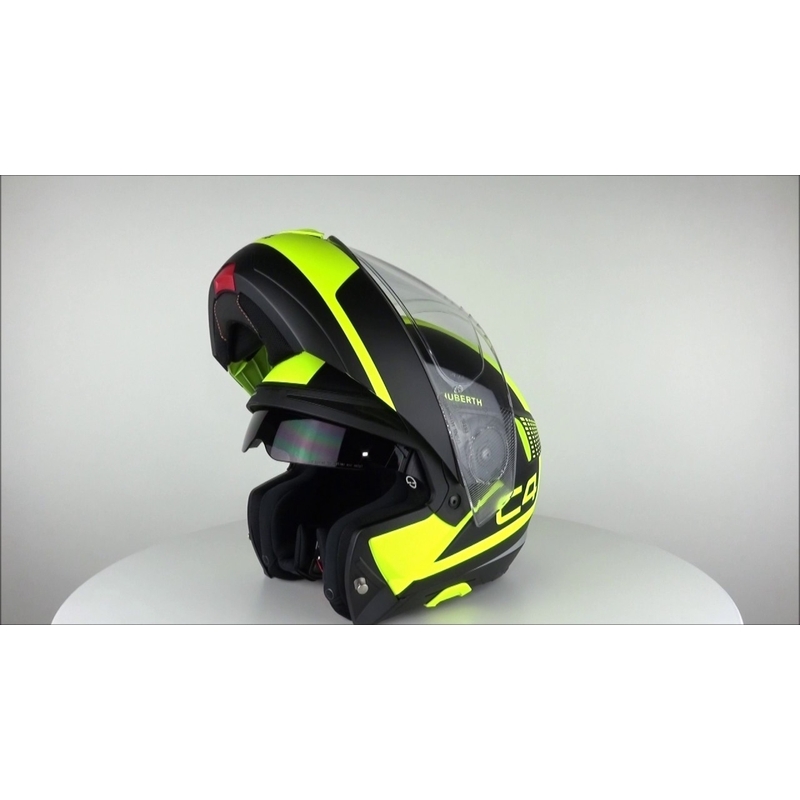 Billenő sisak motorkerékpárhoz Schuberth C4 fekete-fluo sárga eladó kiárusítás