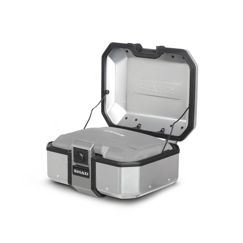 Complete set of aluminum cases SHAD TERRA, 37L topcase + 36L / 47L side cases, including mounting kit and plate SHAD R 1200 GS Adventure/ R 1250 GS Adventure