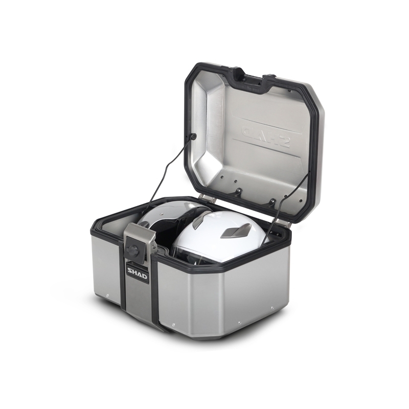 Complete set of aluminum cases SHAD TERRA, 48L topcase + 47L / 47L side cases, including mounting kit and plate SHAD HONDA CB 500 X