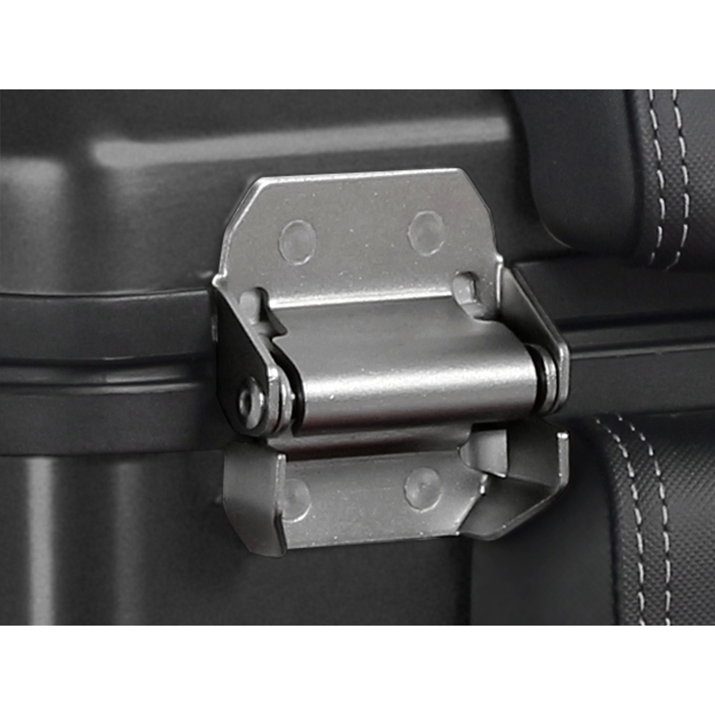 Complete set of black side aluminum cases 36L / 47L SHAD TERRA BLACK including mounting kit SHAD MOTO GUZZI V 85 TT