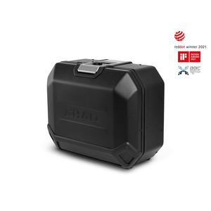 Complete set of aluminum cases SHAD TERRA BLACK, 48L topcase + 36L / 36L side cases, including mounting kit and plate SHAD YAMAHA MT-09 Tracer / Tracer 900