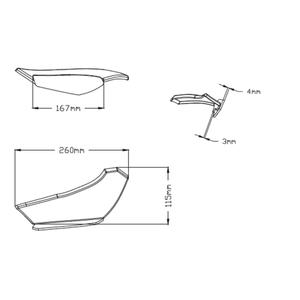 Side spoilers PUIG DOWNFORCE 3835N fekete