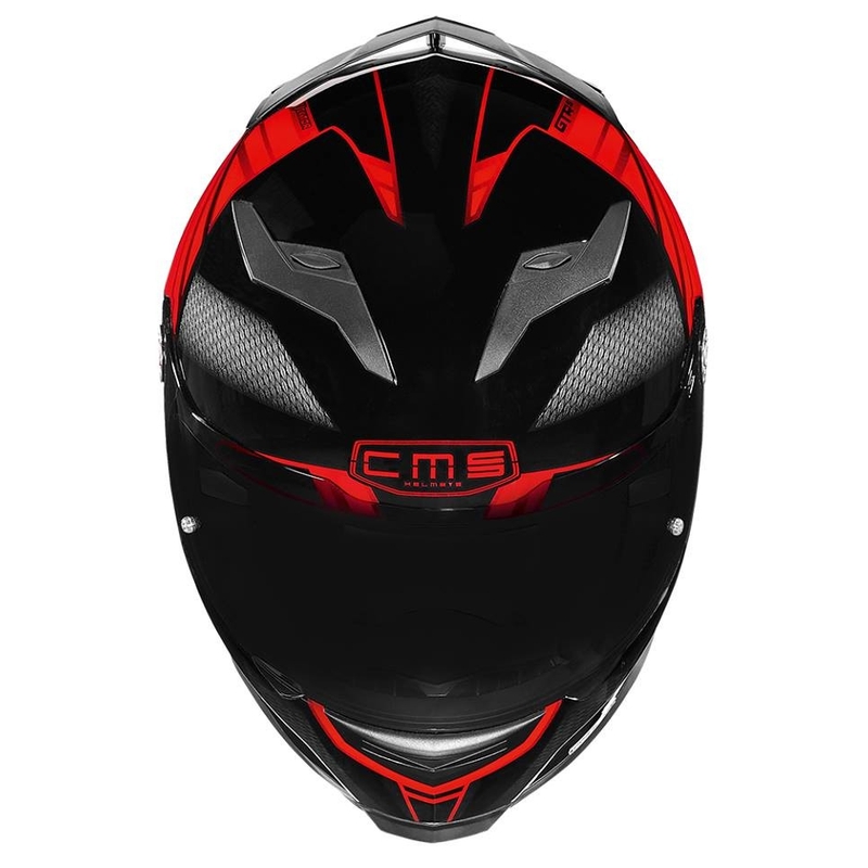 Motorkerékpár sisak CMS GTRS Vektor fekete-piros