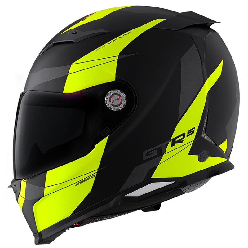 Motorkerékpár sisak CMS GTRS Speedster fekete-fluo sárga