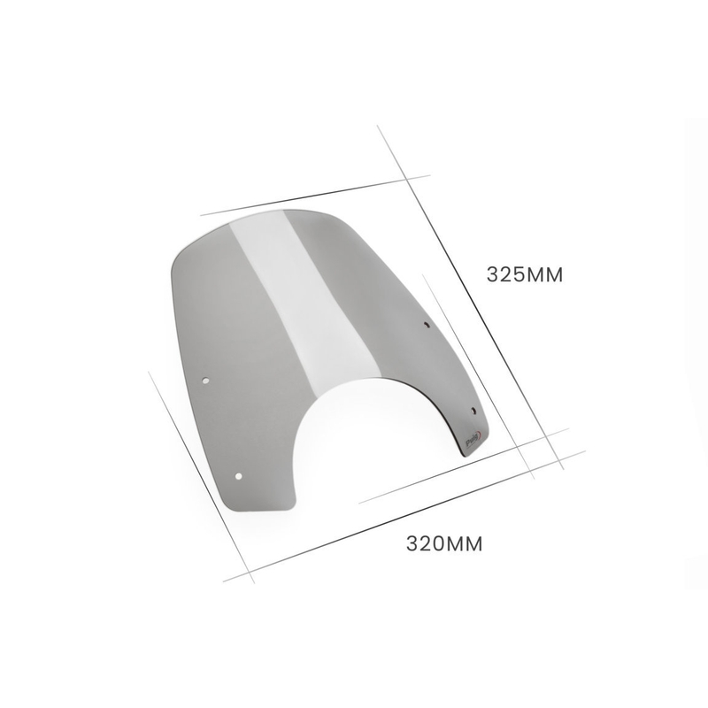 Windshield New Generation Sport PUIG fekete részére HONDA CMX 1100 Rebel 2021-2024