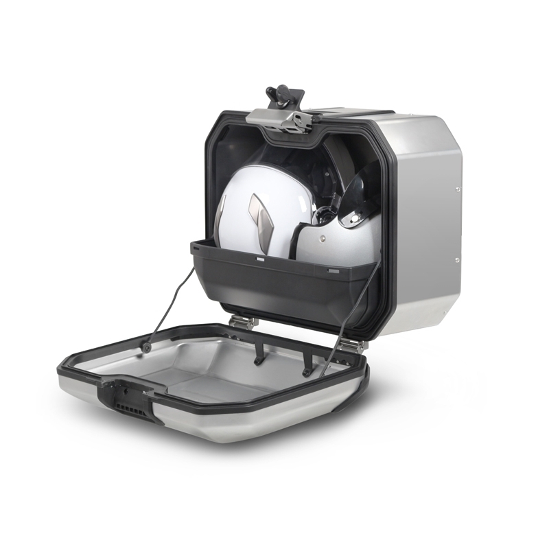 Complete set of aluminum cases SHAD TERRA, 37L topcase + 36L / 47L side cases, including mounting kit and plate SHAD Ducati Multistrada 1200 V4