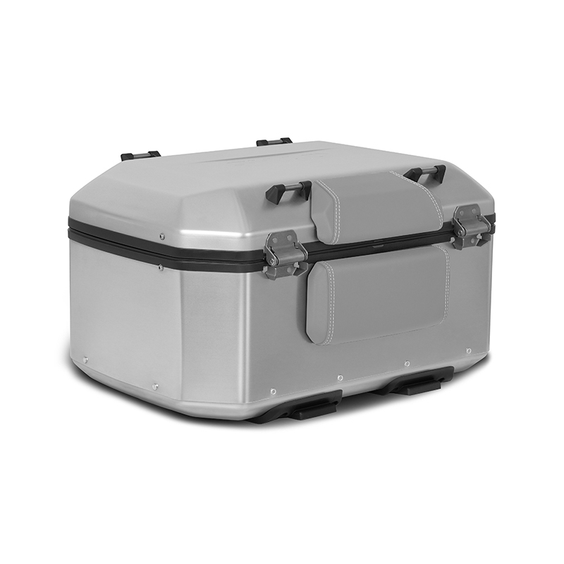 Complete set of aluminum cases SHAD TERRA, 55L topcase + 36L / 47L side cases, including mounting kit and plate SHAD Harley Davidson Pan America 1250
