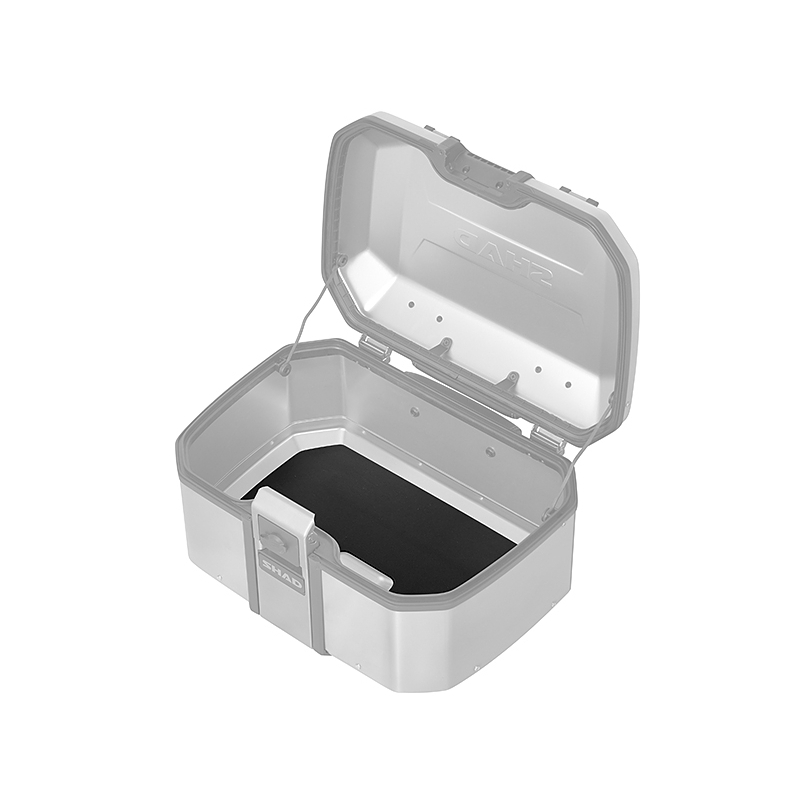 Complete set of aluminum cases SHAD TERRA, 55L topcase + 36L / 47L side cases, including mounting kit and plate SHAD Harley Davidson Pan America 1250