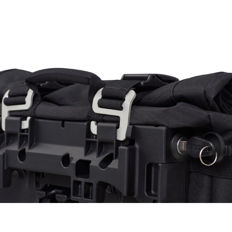 Complete set of SHAD TERRA TR40 adventure saddlebags and SHAD TERRA BLACK aluminium 48L topcase, including mounting kit SHAD TRIUMPH Tiger 900