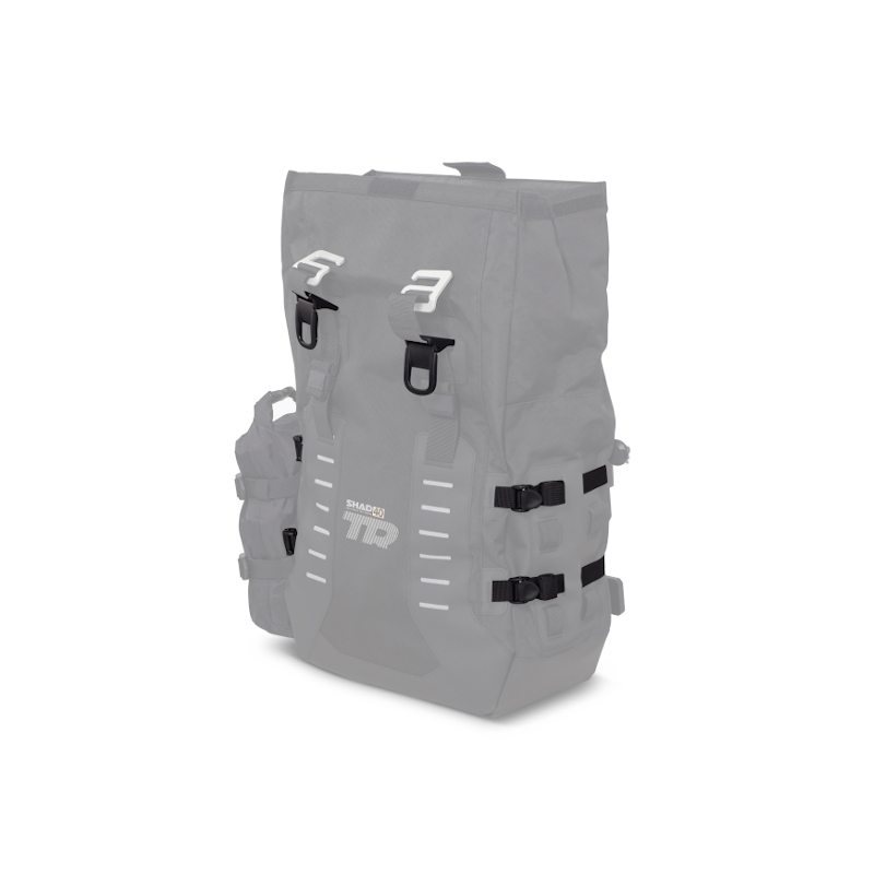 Complete set of SHAD TERRA TR40 adventure saddlebags and SHAD TERRA BLACK aluminium 48L topcase, including mounting kit SHAD Benelli TRK 502 X