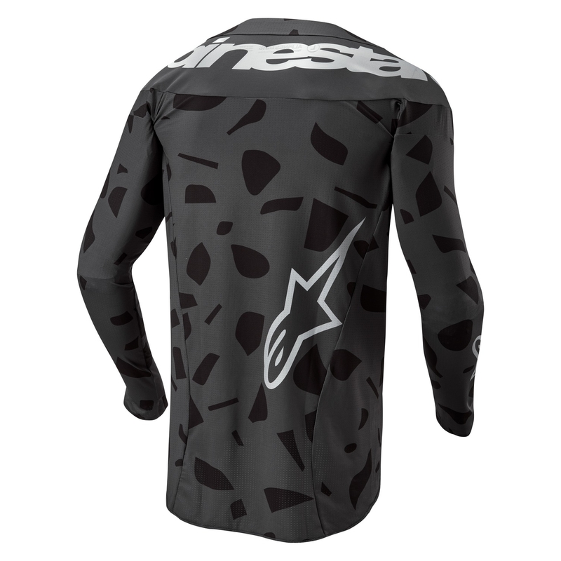 Alpinestars Techstar Graphite 2024 motokrosszos mez fekete-camo kiárusítás