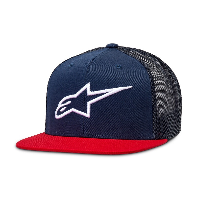 Alpinestars Corp Trucker baseball sapka kék-piros-fekete-fehér