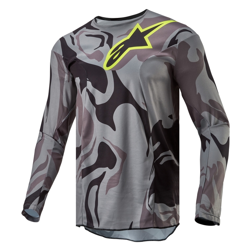 Alpinestars Racer Tactical motocross mez szürke camo-fluo sárga-fekete