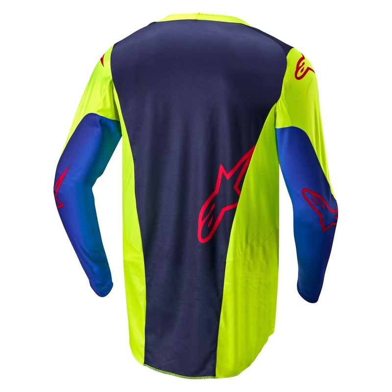 Alpinestars Racer Hoen motocross mez fluo sárga-kék-piros