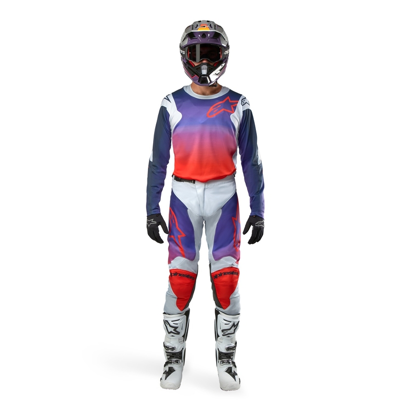 Alpinestars Racer Hoen motocross mez szürke-kék-narancssárga
