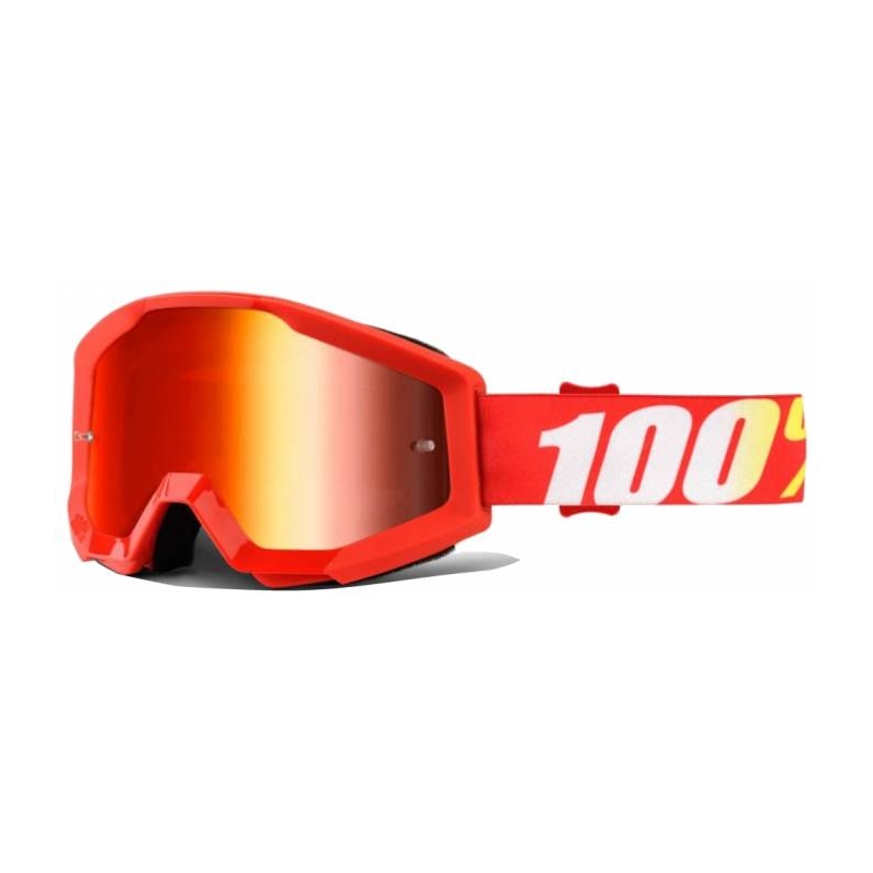 Szemüveg 100% Strata kemence (piros króm plexi csapokkal csillámhoz)