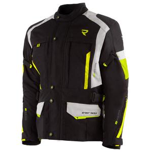 Street Racer Hilax motoros kabát fekete-szürke-fluo sárga