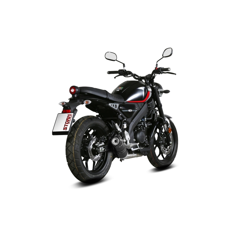 Teljes kipufogó rendszer 1x1 STORM GP Black with carbon cap