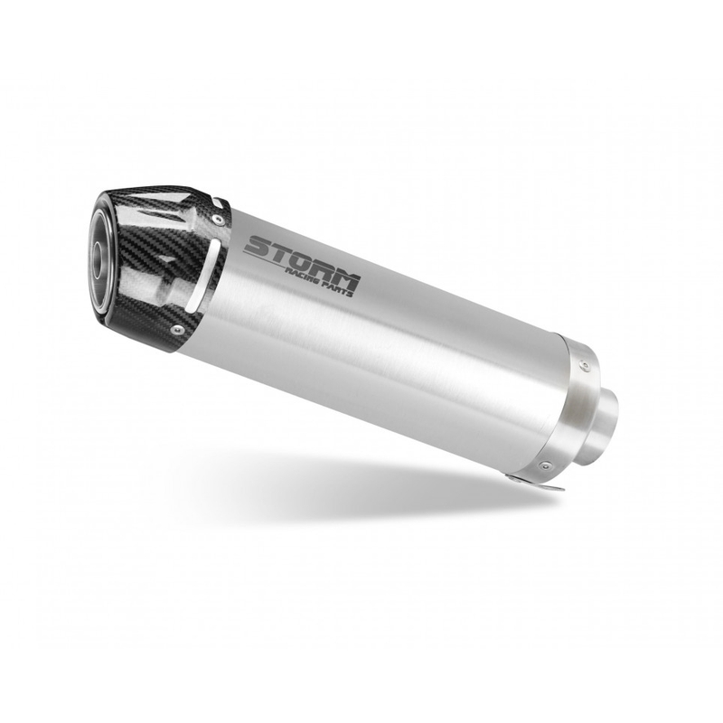 Teljes kipufogó rendszer 1x1 STORM GP Stainless Steel with carbon cap