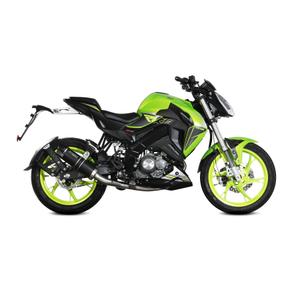 Teljes kipufogó rendszer 1x1 STORM GP KW.001.LXSBC Black with carbon cap