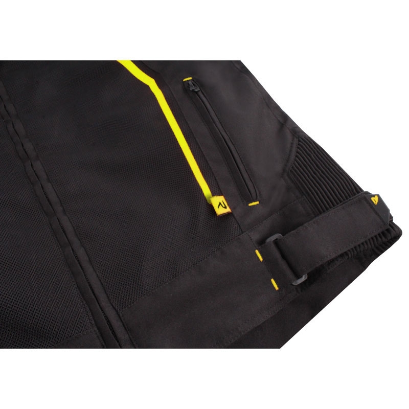 Street Racer Flex Air motoros kabát fekete-fluo sárga