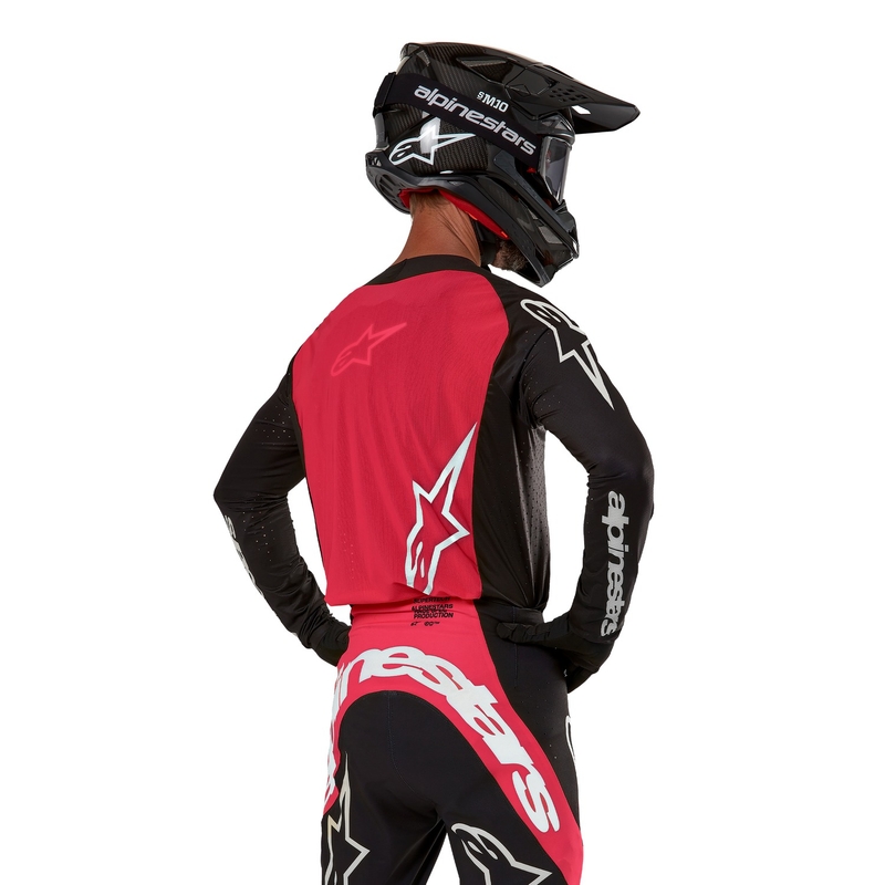 Alpinestars Supertech Ward 2024 motokrossz mez fekete-piros-fehér