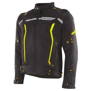 Street Racer Flex EVO motoros kabát fekete-fluo sárga