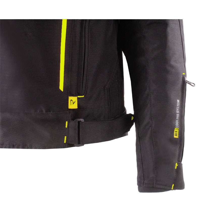 Street Racer Flex EVO motoros kabát fekete-fluo sárga