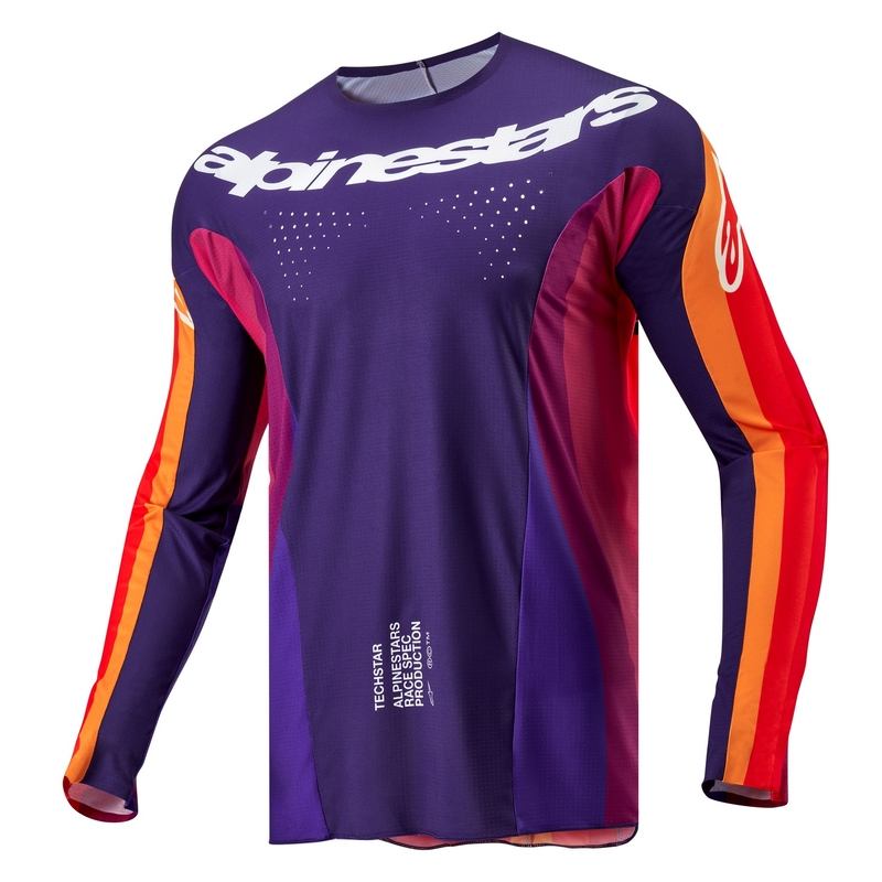 Alpinestars Techstar Pneuma 2024 motokrossz mez lila-narancssárga-kék